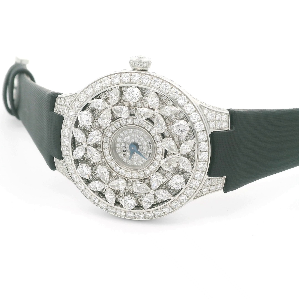 18K White Gold Classic Graff Butterfly Diamond Watch BF33WGDD