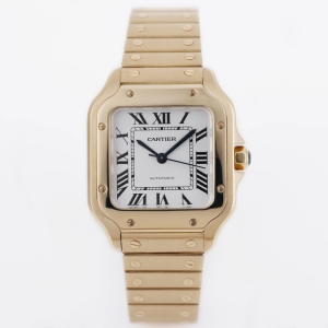 Cartier Santos de Cartier Medium Automatic Yellow Gold Watch