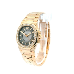 Patek Philippe Nautilus 70101R Taupe Dial Diamond Bezel Ladies Watch