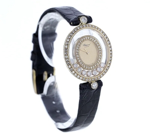 18K Gold Chopard Happy Diamonds Ladie Watch