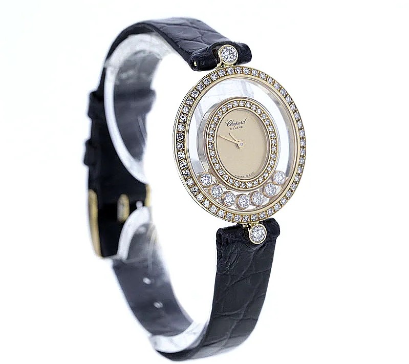 18K Gold Chopard Happy Diamonds Ladie Watch